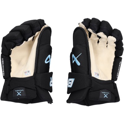 Mikhail Sergachev Utah Mammoth Fanatics Authentic Game-Used Black Bauer Gloves from the 2025-26 NHL Season - NF70442972-73