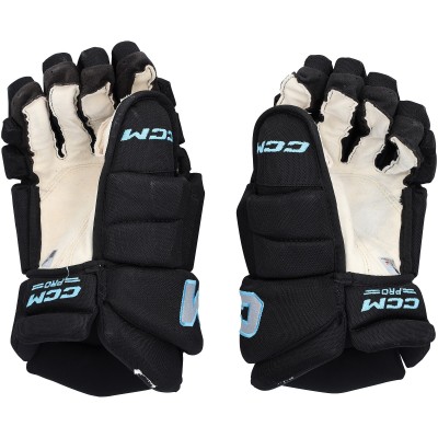 Nick Schmaltz Utah Mammoth Fanatics Authentic Game-Used Black CCM Gloves from the 2025-26 NHL Season - NF70442978-79