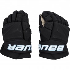 Sean Durzi Utah Mammoth Fanatics Authentic Game-Used Black Bauer Gloves from the 2025-26 NHL Season - NF70442984-85