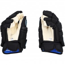 Juuso Valimaki Utah Mammoth Fanatics Authentic Game-Used Black Warrior Gloves from the 2025-26 NHL Season - NF70443000-01