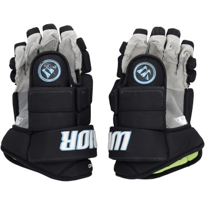 John Marino Utah Mammoth Fanatics Authentic Game-Used Black Warrior Gloves from the 2025-26 NHL Season - NF70442990-91