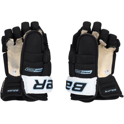 Michael Carcone Utah Mammoth Fanatics Authentic Game-Used Black Bauer Gloves from the 2025-26 NHL Season - NF70443018-19