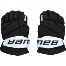 Nick DeSimone Utah Mammoth Fanatics Authentic Game-Used Black Bauer Gloves from the 2025-26 NHL Season - NF70443016-17