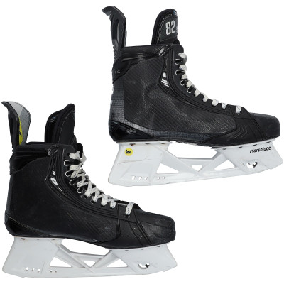 Kevin Stenlund Utah Mammoth Fanatics Authentic Game-Used Black Bauer Skates from the 2025-26 NHL Season