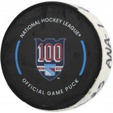 Jackson LaCombe Anaheim Ducks Fanatics Authentic Game-Used Goal Puck vs. New York Rangers on December 15, 2025