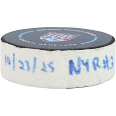 Шайба с игры Juuso Parssinen New York Rangers Fanatics Authentic vs. San Jose Sharks on October 23, 2025 Шайба с игры Juuso Parssinen New York Rangers Fanatics Authentic vs. San Jose Sharks on October 23, 2025
