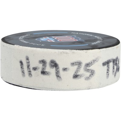 Nick Paul Tampa Bay Lightning Fanatics Authentic Game-Used Goal Puck vs. New York Rangers on November 29, 2025