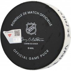 Evander Kane Vancouver Canucks Fanatics Authentic Game-Used Goal Puck vs. New York Rangers on December 16, 2025