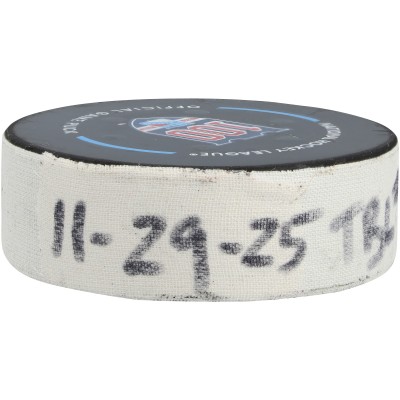 Jake Guentzel Tampa Bay Lightning Fanatics Authentic Game-Used Goal Puck vs. New York Rangers on November 29, 2025