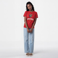Женская футболка Florida Panthers Champion Red Wordmark Lockup
