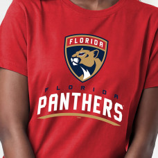 Женская футболка Florida Panthers Champion Red Wordmark Lockup