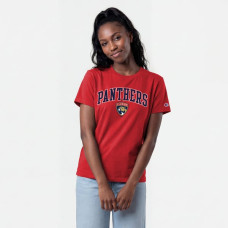 Женская футболка Florida Panthers Champion Red Arch Mascot Logo