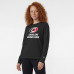 Женская Футболка с длинным рукавом Carolina Hurricanes Champion Black Wordmark Lockup