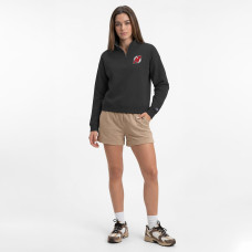 Женская свитшот New Jersey Devils Champion Black Powerblend Quarter-Zip Женская свитшот New Jersey Devils Champion Black Powerblend Quarter-Zip