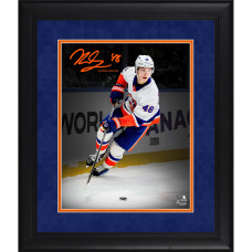 Matthew Schaefer New York Islanders Facsimile Signature Fanatics Authentic Framed 11 x 14 Spotlight Photograph