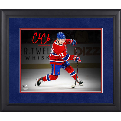 Фото в рамке Cole Caufield Montreal Canadiens Facsimile Signature Fanatics Authentic 11 x 14 Spotlight