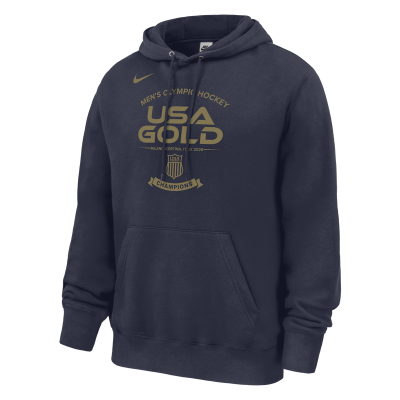 USA Hockey Nike Navy 2026 Winter Olympics Gold Medal Club Fleece Hoodie