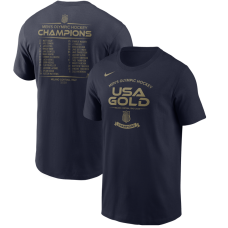 USA Hockey Nike Navy 2026 Winter Olympics Gold Medal Roster T-Shirt