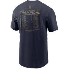 USA Hockey Nike Navy 2026 Winter Olympics Gold Medal Roster T-Shirt