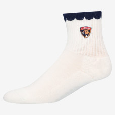 Женские носки Florida Panthers PRO Compression White Heartshape Grippers Yoga-Pilates Quarter
