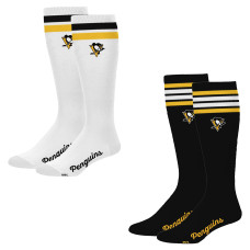 Женские носки Pittsburgh Penguins PRO Compression Varsity Stripe Knee-High Compression Two Pack