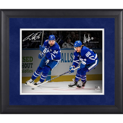 Фото в рамке Auston Matthews & William Nylander Toronto Maple Leafs Facsimile Signature Fanatics Authentic 11" x 14" Spotlight