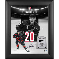 Коллаж Sebastian Aho Carolina Hurricanes Facsimile Signature Fanatics Authentic Framed 11 x 14 Showcase with a Piece of Game-Used Puck - Limited Edition of 250 Коллаж Sebastian Aho Carolina Hurricanes Facsimile Signature Fanatics Authentic Framed 11 x 14 Showcase with a Piece of Game-Used Puck - Limited Edition of 250