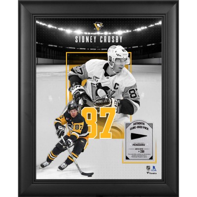Sidney Crosby Pittsburgh Penguins Fanatics Authentic Framed 11 x 14 Showcase Collage with a Piece of Game-Used Puck - Limited Edition of 250