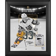 Mitch Marner Vegas Golden Knights Facsimile Signature Fanatics Authentic Framed 11 x 14 Showcase Collage with a Piece of Game-Used Puck - Limited Edition of 250