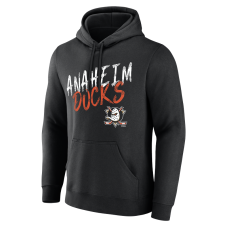 Anaheim Ducks Black Hustle Personalized Name & Number Hoodie