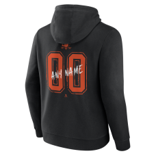 Anaheim Ducks Black Hustle Personalized Name & Number Hoodie