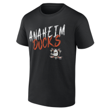 Anaheim Ducks Black Hustle Personalized Name & Number T-Shirt