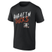 Anaheim Ducks Black Hustle Personalized Name & Number T-Shirt
