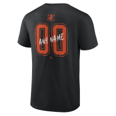 Anaheim Ducks Black Hustle Personalized Name & Number T-Shirt