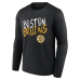 Именная футболка с длинным рукавом Boston Bruins Black Hustle Name & Number