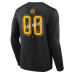 Именная футболка с длинным рукавом Boston Bruins Black Hustle Name & Number