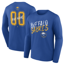 Именная футболка с длинным рукавом Buffalo Sabres Royal Hustle Name & Number