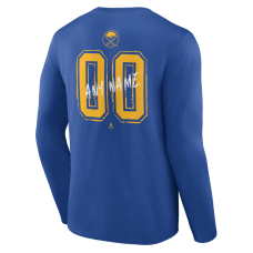 Именная футболка с длинным рукавом Buffalo Sabres Royal Hustle Name & Number