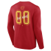 Calgary Flames Red Hustle Personalized Name & Number Long Sleeve T-Shirt