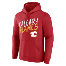 Calgary Flames Red Hustle Personalized Name & Number Hoodie