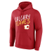 Calgary Flames Red Hustle Personalized Name & Number Hoodie