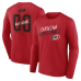 Именная футболка с длинным рукавом Carolina Hurricanes Red Hustle Name & Number Именная футболка с длинным рукавом Carolina Hurricanes Red Hustle Name & Number