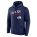 Colorado Avalanche Navy Hustle Personalized Name & Number Hoodie