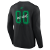Dallas Stars Black Hustle Personalized Name & Number Long Sleeve T-Shirt