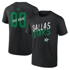 Dallas Stars Black Hustle Personalized Name & Number T-Shirt