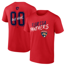 Именная футболка Florida Panthers Red Hustle Name & Number