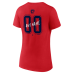 Женская Именная футболка Florida Panthers Red Hustle Name & Number V-Neck