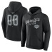 Los Angeles Kings Black Hustle Personalized Name & Number Hoodie