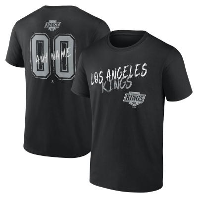 Los Angeles Kings Black Hustle Personalized Name & Number T-Shirt