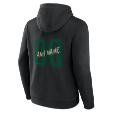 Minnesota Wild Black Hustle Personalized Name & Number Hoodie